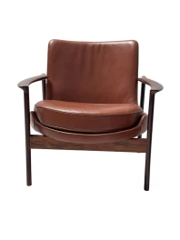 Two Mid-Century Modern Lounge Chairs by Ib Kofod-Larsen for Frõscher, 1970s